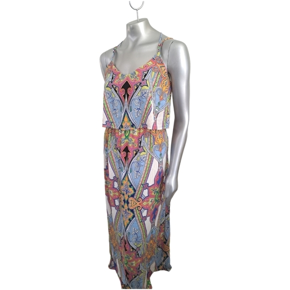 🪻BOGO🪻 Peach Love California Maxi Dress Size Medium Hippy‎ Boho - Picture 6 of 12